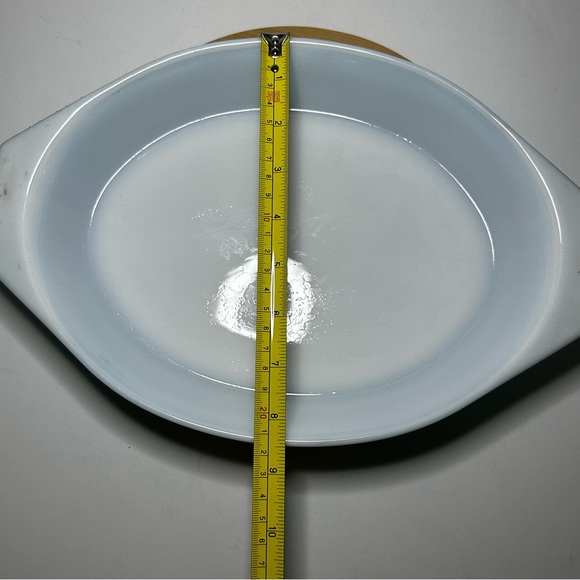 Vintage Pyrex Teal/Turquoise Blue Oval Casserole Dish 1 1/2 quart - Picture 11 of 16